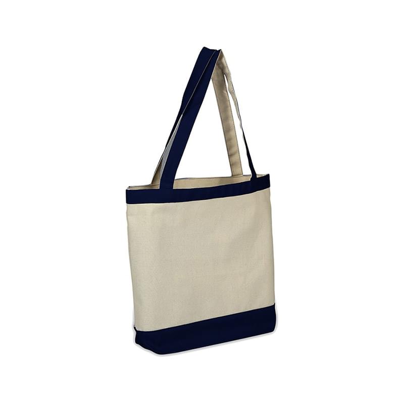 Canvas Tote with Colored Accents